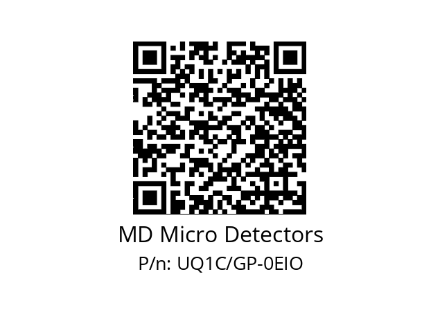   MD Micro Detectors UQ1C/GP-0EIO