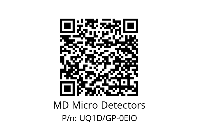   MD Micro Detectors UQ1D/GP-0EIO