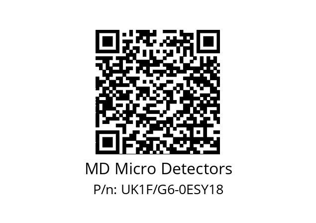   MD Micro Detectors UK1F/G6-0ESY18