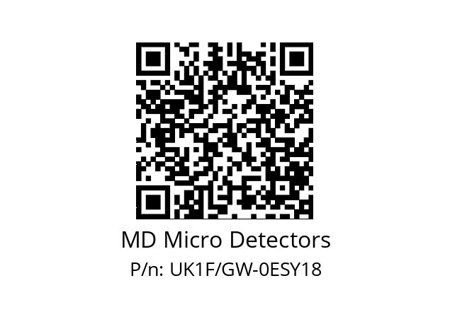   MD Micro Detectors UK1F/GW-0ESY18