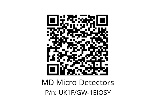   MD Micro Detectors UK1F/GW-1EIOSY