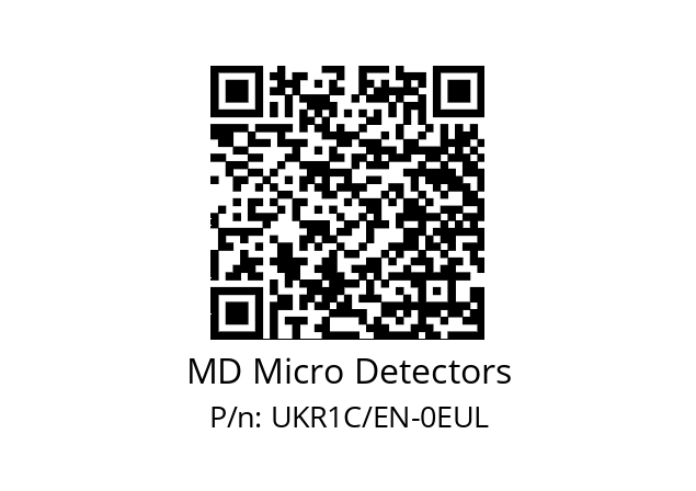   MD Micro Detectors UKR1C/EN-0EUL