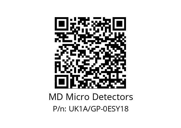   MD Micro Detectors UK1A/GP-0ESY18