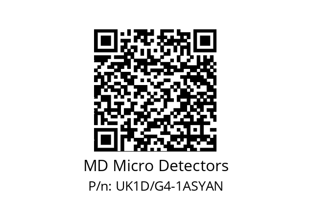   MD Micro Detectors UK1D/G4-1ASYAN