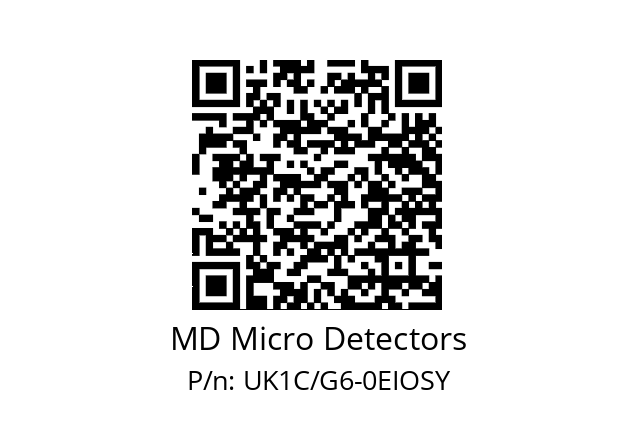   MD Micro Detectors UK1C/G6-0EIOSY