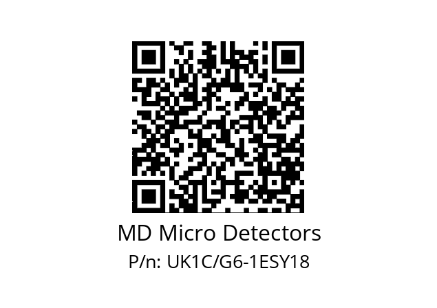   MD Micro Detectors UK1C/G6-1ESY18