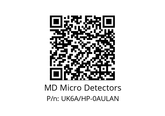   MD Micro Detectors UK6A/HP-0AULAN