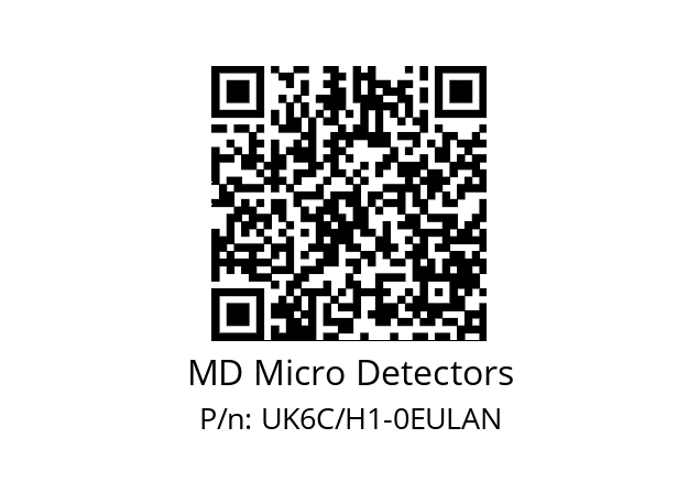   MD Micro Detectors UK6C/H1-0EULAN