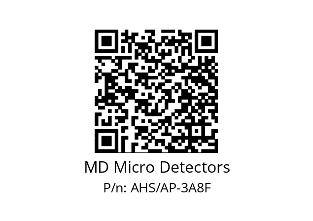   MD Micro Detectors AHS/AP-3A8F