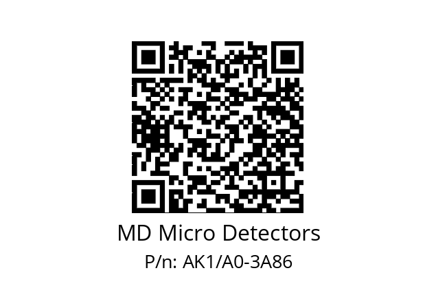   MD Micro Detectors AK1/A0-3A86