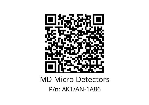   MD Micro Detectors AK1/AN-1A86