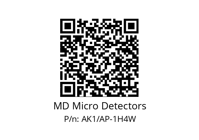   MD Micro Detectors AK1/AP-1H4W