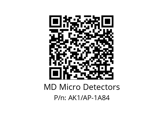   MD Micro Detectors AK1/AP-1A84