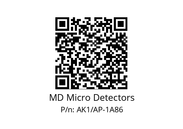   MD Micro Detectors AK1/AP-1A86