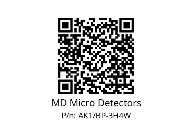   MD Micro Detectors AK1/BP-3H4W