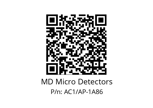   MD Micro Detectors AC1/AP-1A86