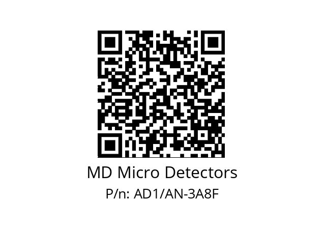   MD Micro Detectors AD1/AN-3A8F