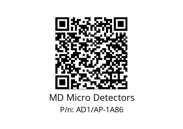   MD Micro Detectors AD1/AP-1A86