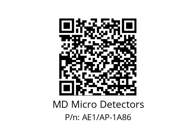   MD Micro Detectors AE1/AP-1A86