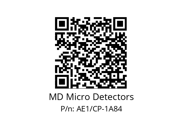   MD Micro Detectors AE1/CP-1A84