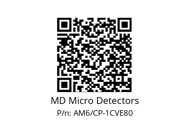   MD Micro Detectors AM6/CP-1CVE80