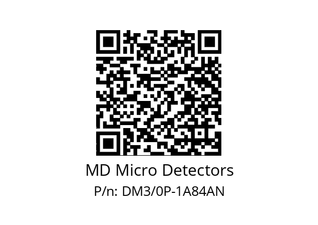   MD Micro Detectors DM3/0P-1A84AN