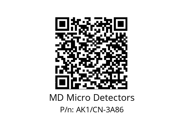   MD Micro Detectors AK1/CN-3A86