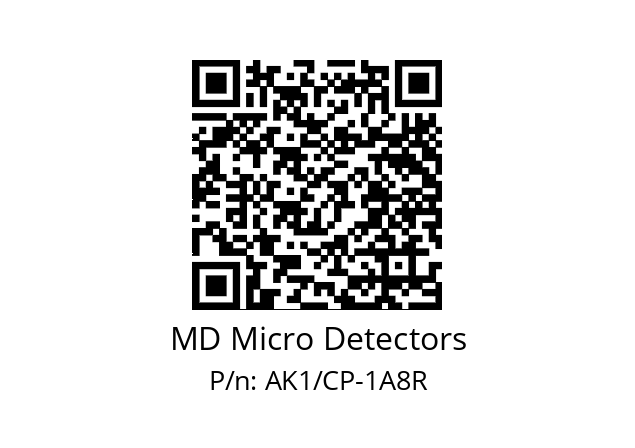   MD Micro Detectors AK1/CP-1A8R