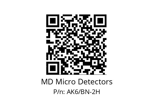   MD Micro Detectors AK6/BN-2H