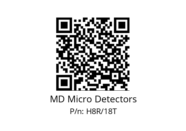   MD Micro Detectors H8R/18T