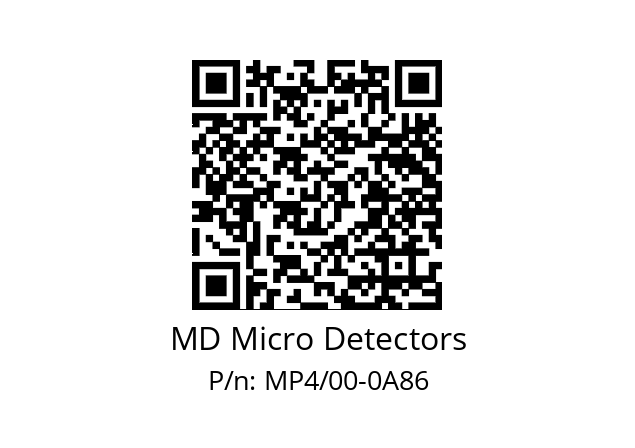   MD Micro Detectors MP4/00-0A86