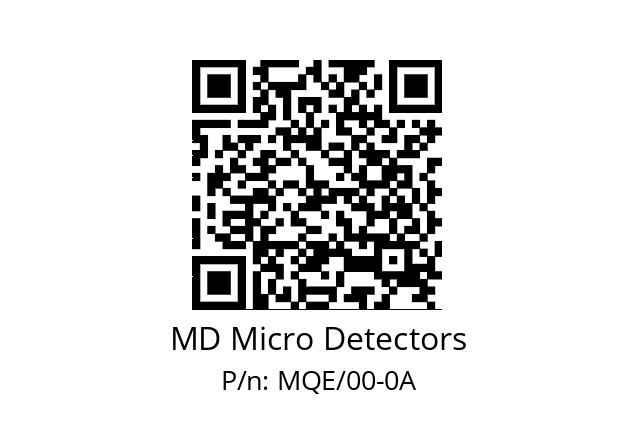   MD Micro Detectors MQE/00-0A