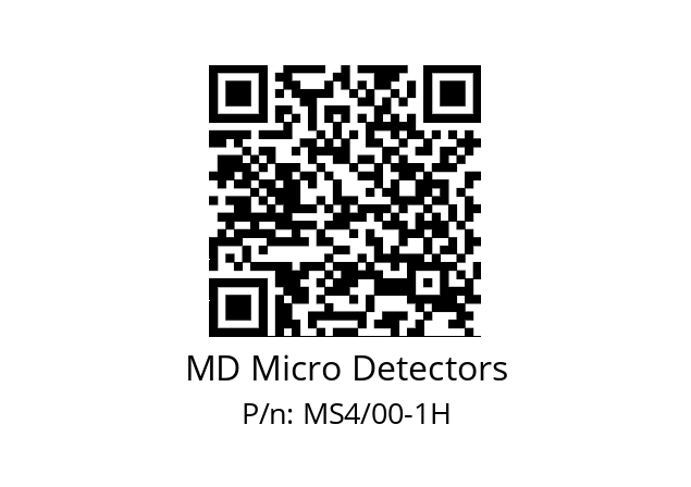   MD Micro Detectors MS4/00-1H