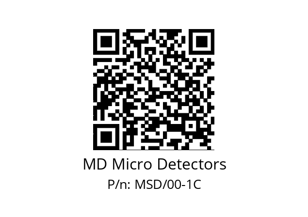   MD Micro Detectors MSD/00-1C