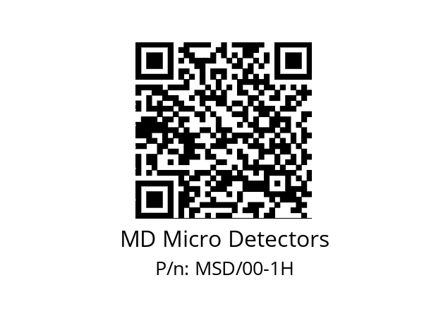   MD Micro Detectors MSD/00-1H