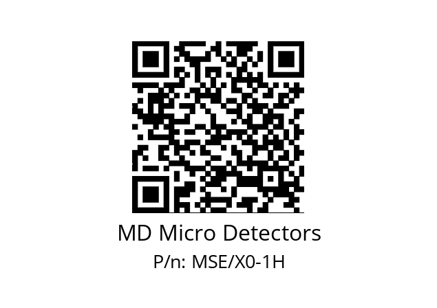   MD Micro Detectors MSE/X0-1H