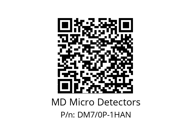   MD Micro Detectors DM7/0P-1HAN