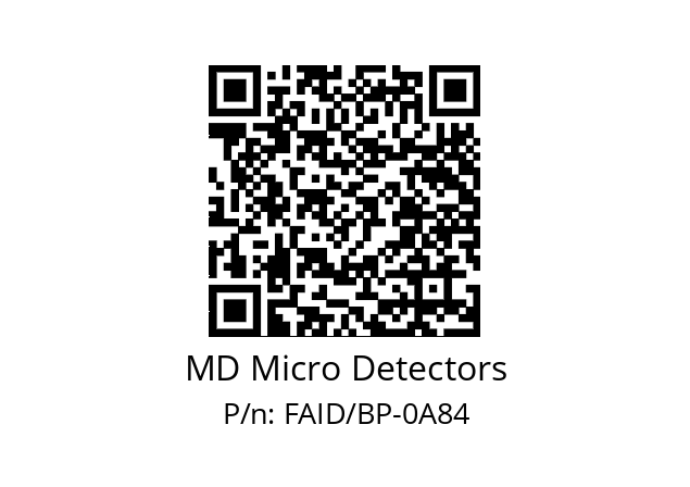   MD Micro Detectors FAID/BP-0A84