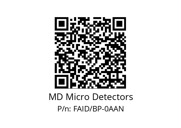   MD Micro Detectors FAID/BP-0AAN