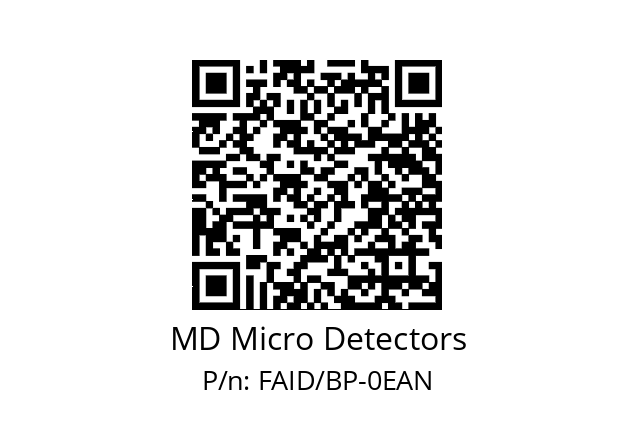   MD Micro Detectors FAID/BP-0EAN