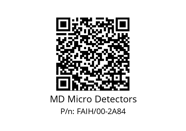   MD Micro Detectors FAIH/00-2A84