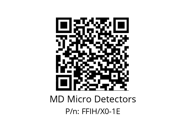   MD Micro Detectors FFIH/X0-1E