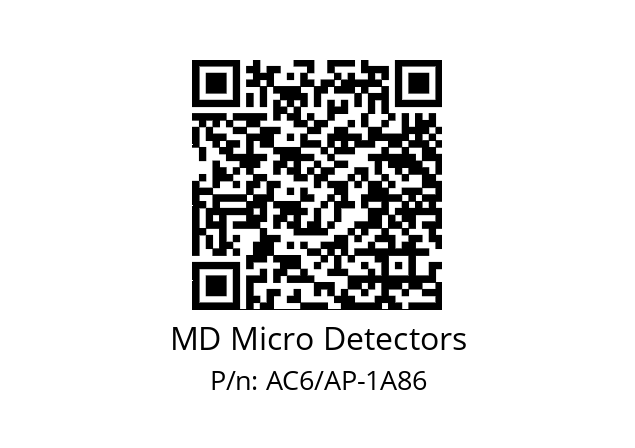   MD Micro Detectors AC6/AP-1A86