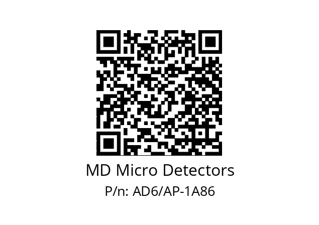   MD Micro Detectors AD6/AP-1A86