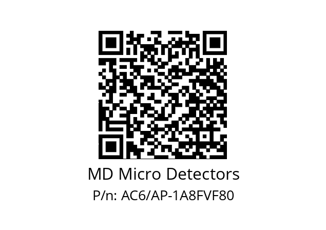   MD Micro Detectors AC6/AP-1A8FVF80