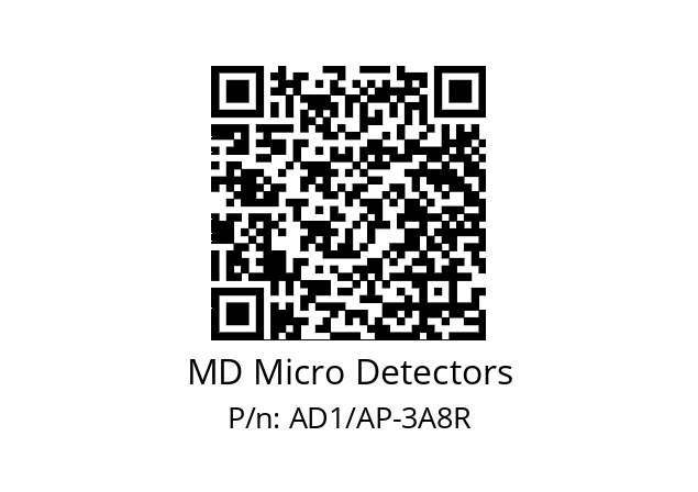   MD Micro Detectors AD1/AP-3A8R