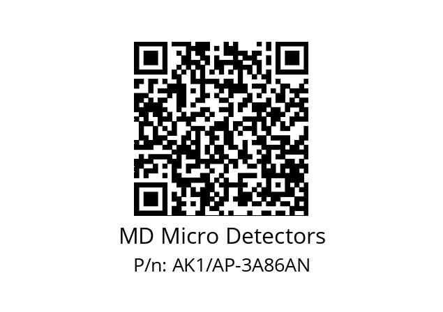   MD Micro Detectors AK1/AP-3A86AN