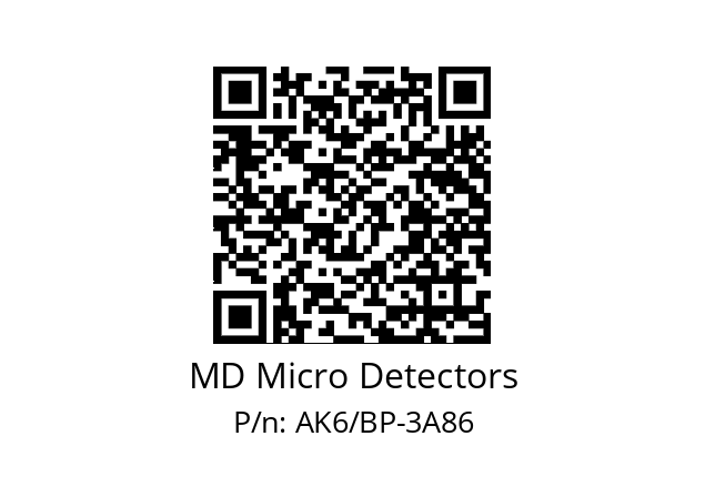   MD Micro Detectors AK6/BP-3A86