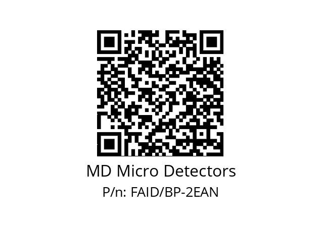   MD Micro Detectors FAID/BP-2EAN