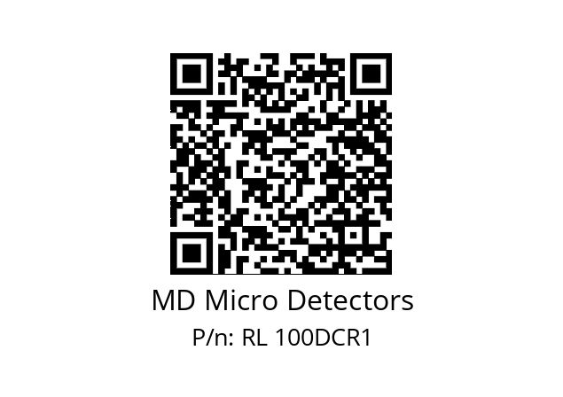   MD Micro Detectors RL 100DCR1